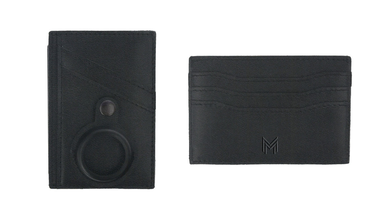  Slim Minimalist AirTag Card Holder Wallet with Genuine Nappa Leather - Pre-Order Now