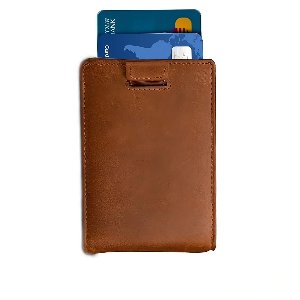 Mens Wallet with Quick Access Pull Out Tab - AirTag Wallet