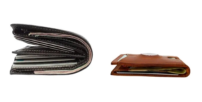 Bulky Wallet AirTag Wallet – RFID Blocking, Real Leather, Minimalist – Maven Wallets